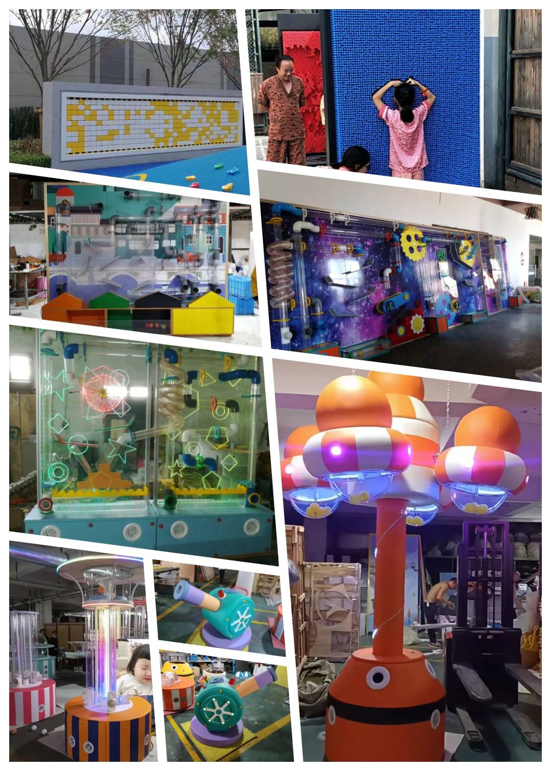 children's museum science center kids ball wall air tube interactive wall game amusement park pipe game school